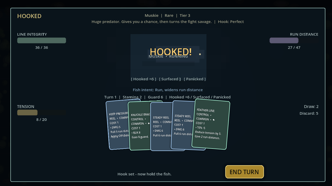 Dead Calm hooked combat hand